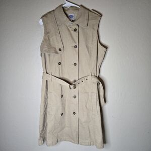 DG2 by Diane Gilman Beige Trench Dress